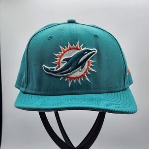 New Era Miami Dolphins NFL Hat Teal Orange White Embroidered Logo Size‎ 7 1/8